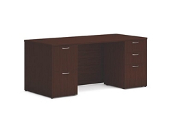 Mod Double Pedestal Desk - 66"W x 30"D