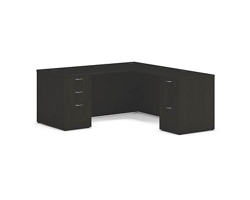 Mod Double Pedestal L-Shaped Desk - 66"W x 72"D