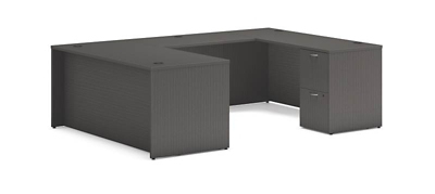 Mod Double Pedestal U-Shaped Desk - 66"W x 96"D