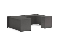 Mod Double Pedestal U-Shaped Desk - 66"W x 96"D