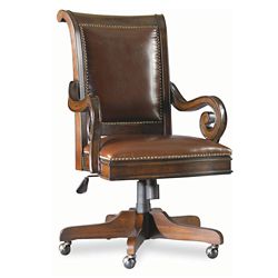 Genuine Leather Traditional European Executive Chair