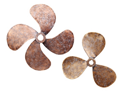 Propellers Metal Wall Art-Set Of Two