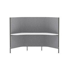 Softpod 3 Divider Workstation - 30"Wx72"D