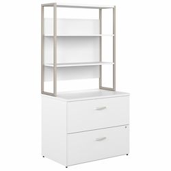 Hybrid Lateral File with Hutch - 36"W