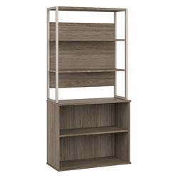 Hybrid Bookcase with Hutch - 72"H