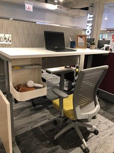 Height Adjustable Desk with Storage