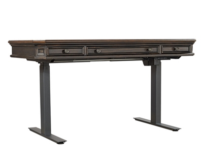 Metropolitan Adjustable Height L-Desk with Right Return - 60