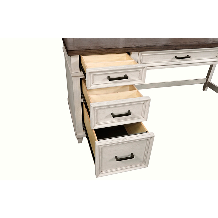 Andover Sit/Stand L-Shaped Desk with Hutch - 69