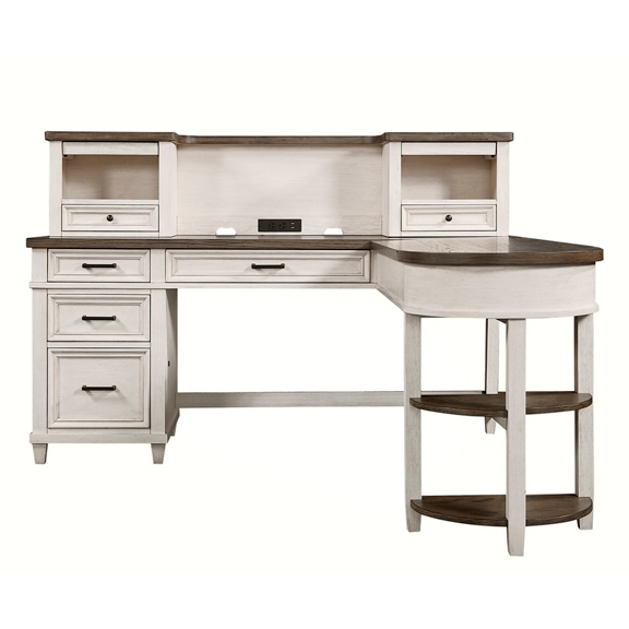 Sit to stand l shaped desk with hutch discount