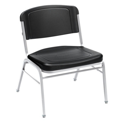 Rough n Ready Big and Tall Armless Steel Stack Chair