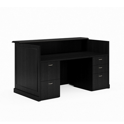 Liberty Reception Desk w/ Combo File Pedestals - 72"W x 39"D