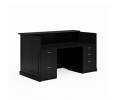 Liberty Reception Desk w/ Combo File Pedestals - 72"W x 39"D