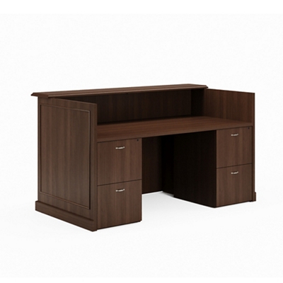 Liberty Reception Desk w/ File-File Pedestals - 72"W x 39"D