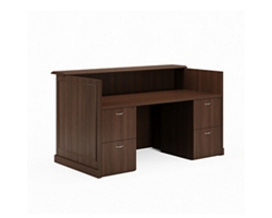 Liberty Reception Desk w/ File-File Pedestals - 72"W x 39"D