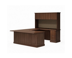 Liberty U-Shaped Desk with Right Bridge - 72