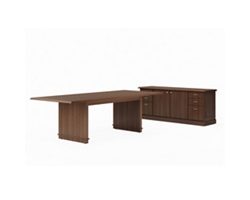 Liberty 8ft Conference Table w/ Storage Credenza