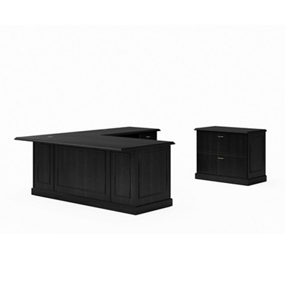 Liberty L-Shaped Desk w/ Right Return and Lateral File