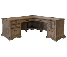 Bristol Pedestal L-Shaped Desk w/ Right Return – 68"W x 76”D