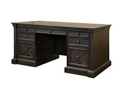 Stockton Double Pedestal Executive Desk – 66"W x 30”D