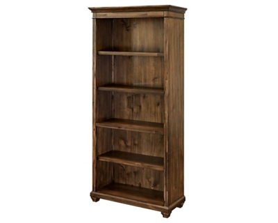 Porter 4-Shelf Open Bookcase – 35"W x 74”H