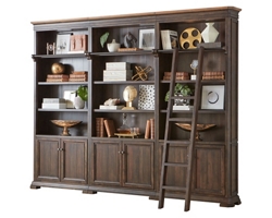 Anderson 3-Section Bookcase w/ Ladder