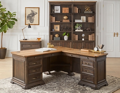 Anderson L-Shaped Desk 3-Piece Office Furniture Set