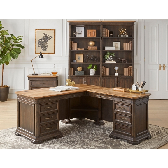 Anderson L Shaped Desk 3 Piece Office Furniture Set