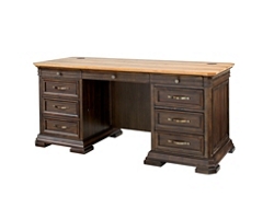 Anderson Double Pedestal Executive Desk – 68"W