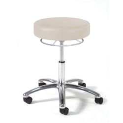 Physician Exam Stool with 360 Hand Lever and Aluminum Base