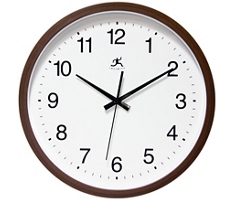 Walnut Finish 14" Wall Clock