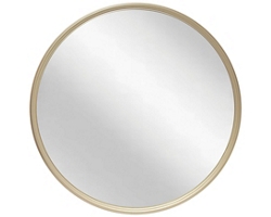 Deep Metal 24" Round Wall Mirror