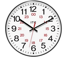 Prosaic 24-Hour Round Wall Clock