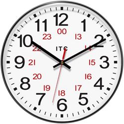 Prosaic 24-Hour Round Wall Clock