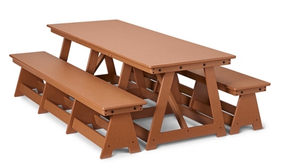 EverPlay Large Outdoor Table & Bench Set