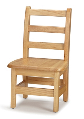 Children's Pair of Ladderback Chairs - 10" Seat