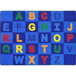 Patchwork Letters 10'9" x 13'2" Area Rug