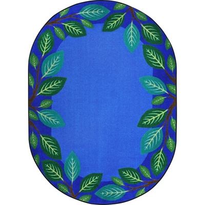 Breezy Branches 7'8" x 10'9" Oval Area Rug