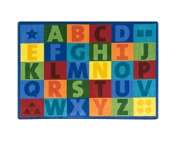 Colorful Learning 5'4" x 7'8" Area Rug