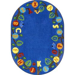 Learning Tree 7'8" x 10'9" Oval Area Rug
