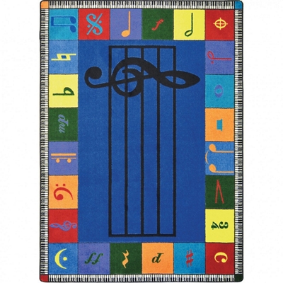 Note Worthy Elementary Rectangle Rug - 10'9" x 13'2"