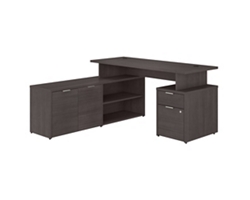 Jamestown L-Shaped Desk w/ Low Return - 60"W x 59"D