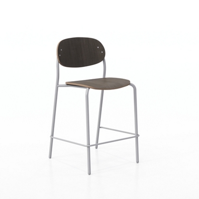 Tioga Counter Stool with Laminate Seat & Back