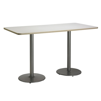 Two-Pedestal Table with Round Base - 72"W x 30"D