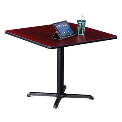 36"W Square X-Base Breakroom Table