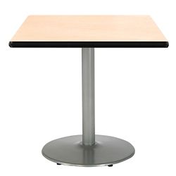 Square Table with Silver Base - 30"W x 30"D