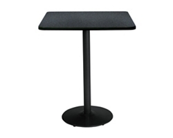 Bar Height Square Table with Black Base - 30"W x 30"D