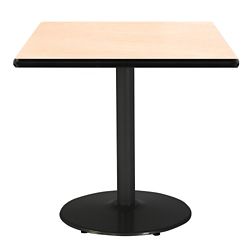 Square Table with Black Base - 36"W x 36"D