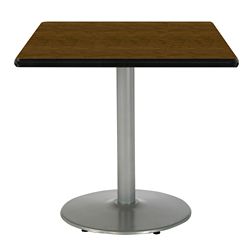 Square Table with Silver Base - 36"W x 36"D