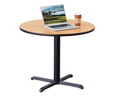 36" Round Table with X Base