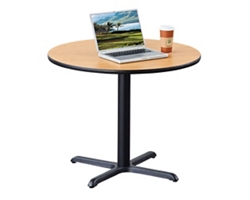 42" Round Table with X Base